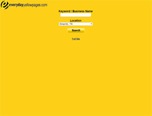 Tablet Screenshot of everydayyellowpages.com